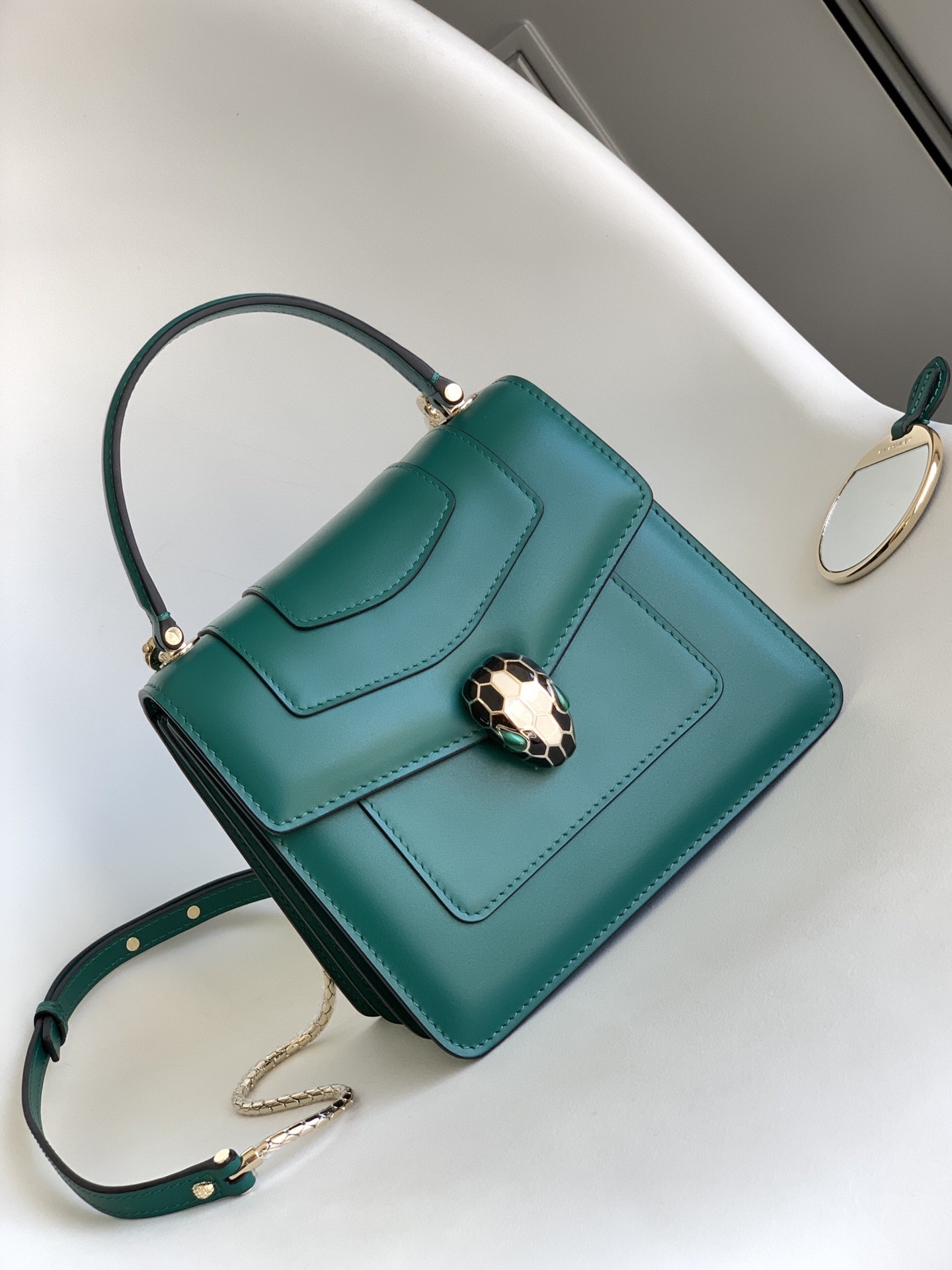 Bvlgari Serpenti Forever Mini Top Handle Green